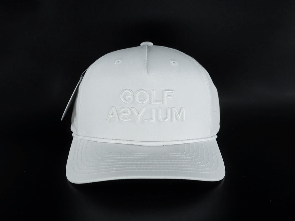 JUNIOR Golf Asylum Off Script Cap (White)