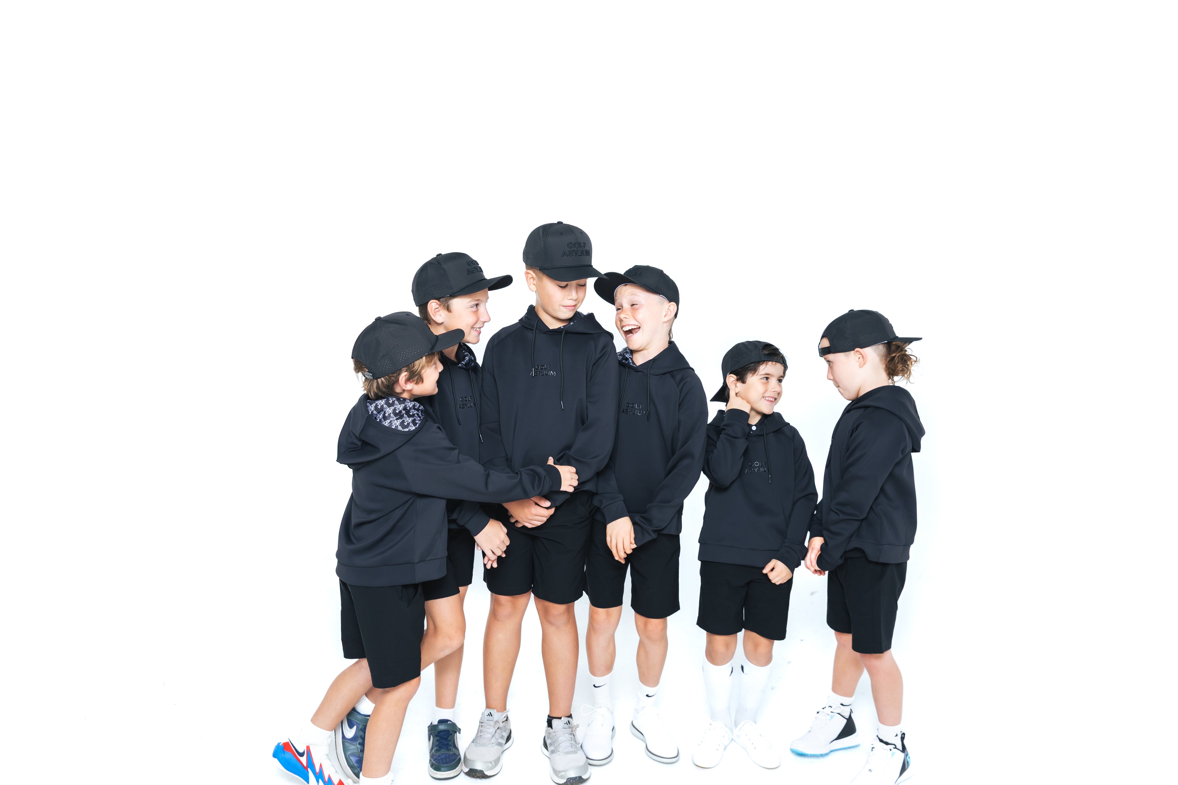 GOLF ASYLUM -  Jr 5150 Hoodie (Black/White)