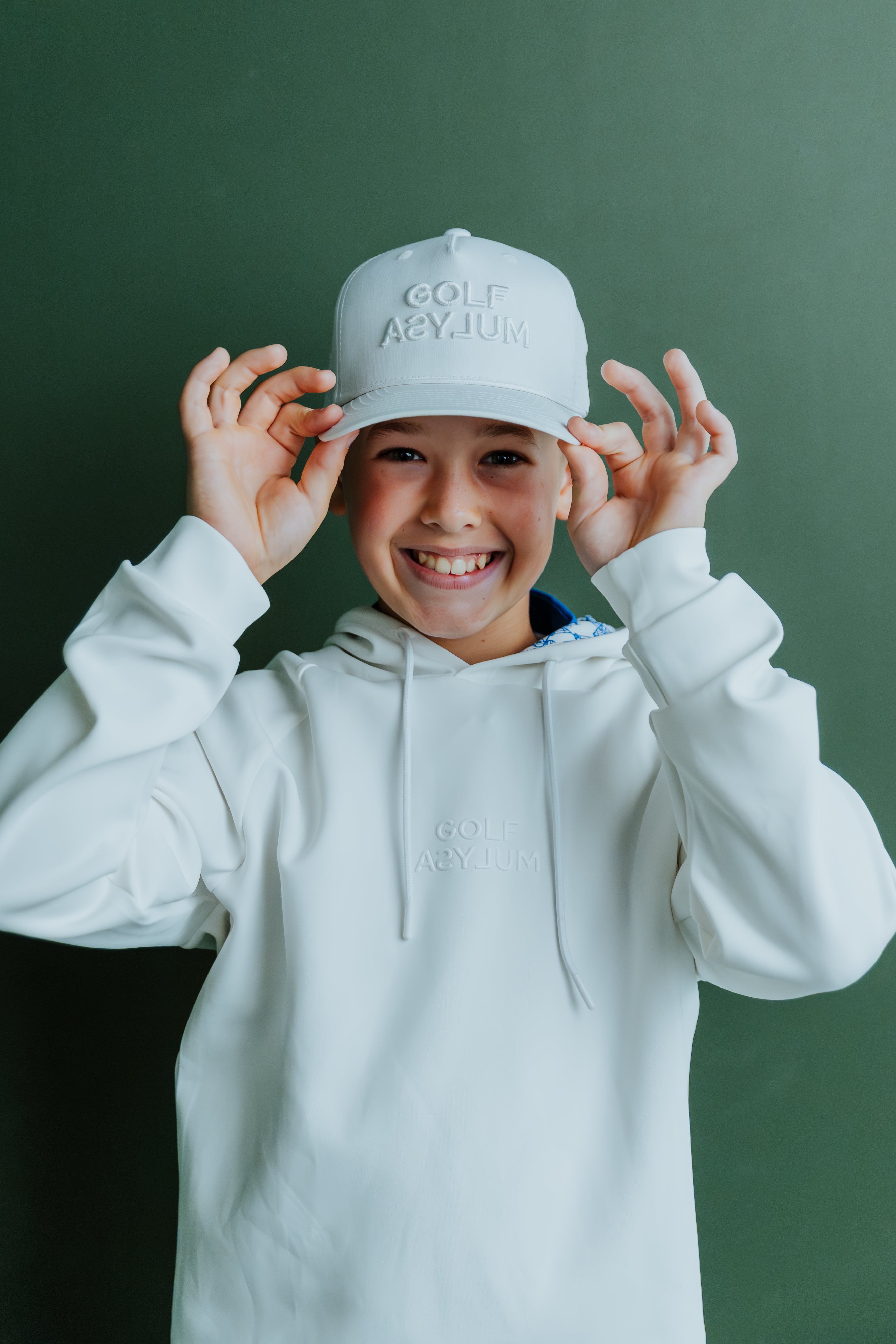 ジプソフィア　gypsohila Alpaca Cap ホワイト JUNIOR Golf Asylum Off Script Cap (White) – GOLF ASYLUM