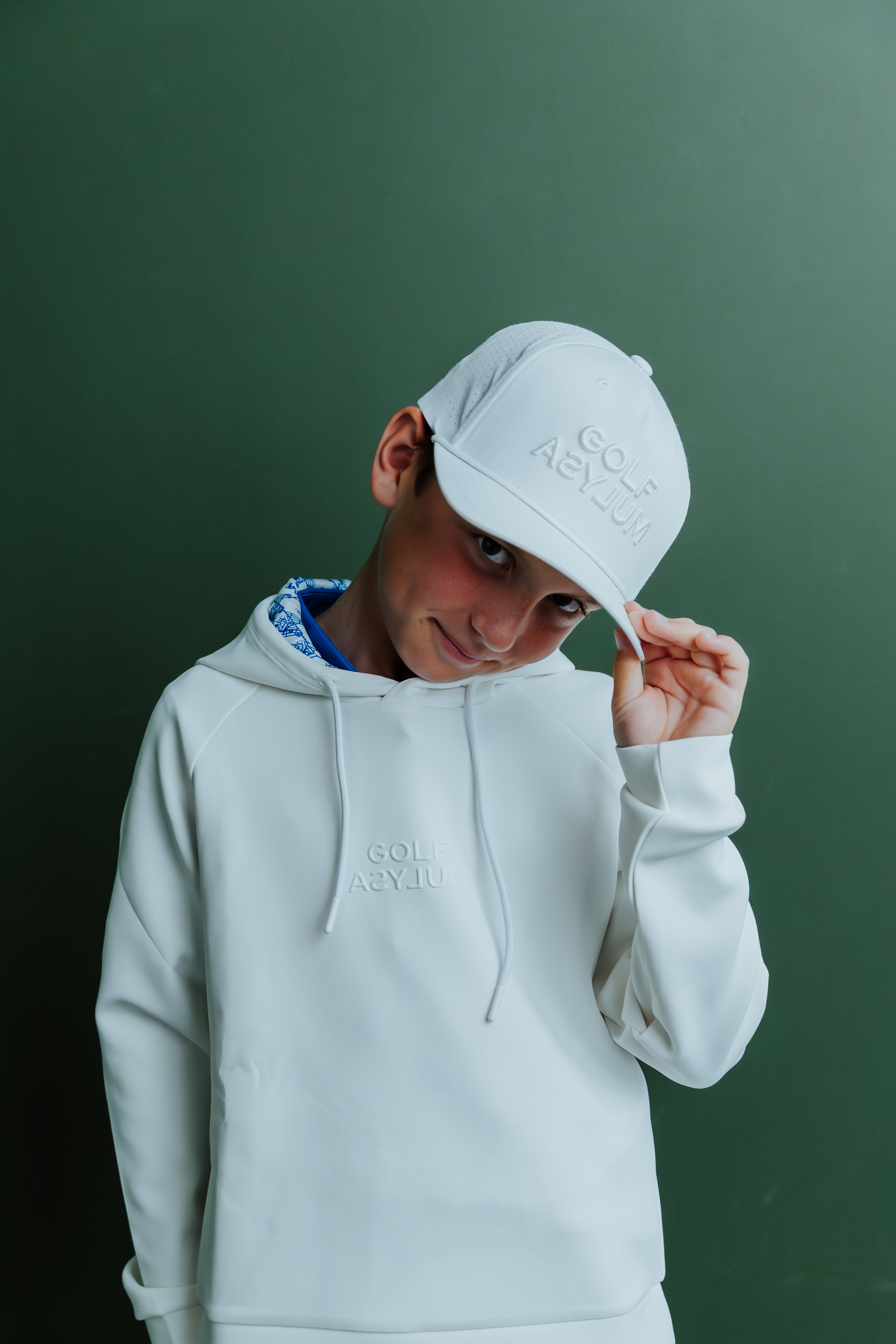 JUNIOR Golf Asylum Off Script Cap (White) – GOLF ASYLUM