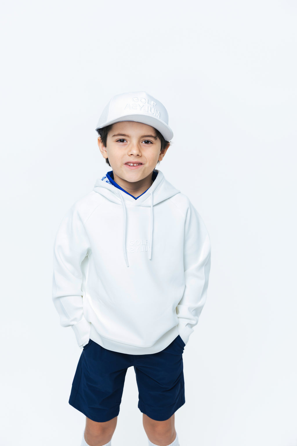 GOLF ASYLUM - 5150 Jr Hoodie (White/Blue)