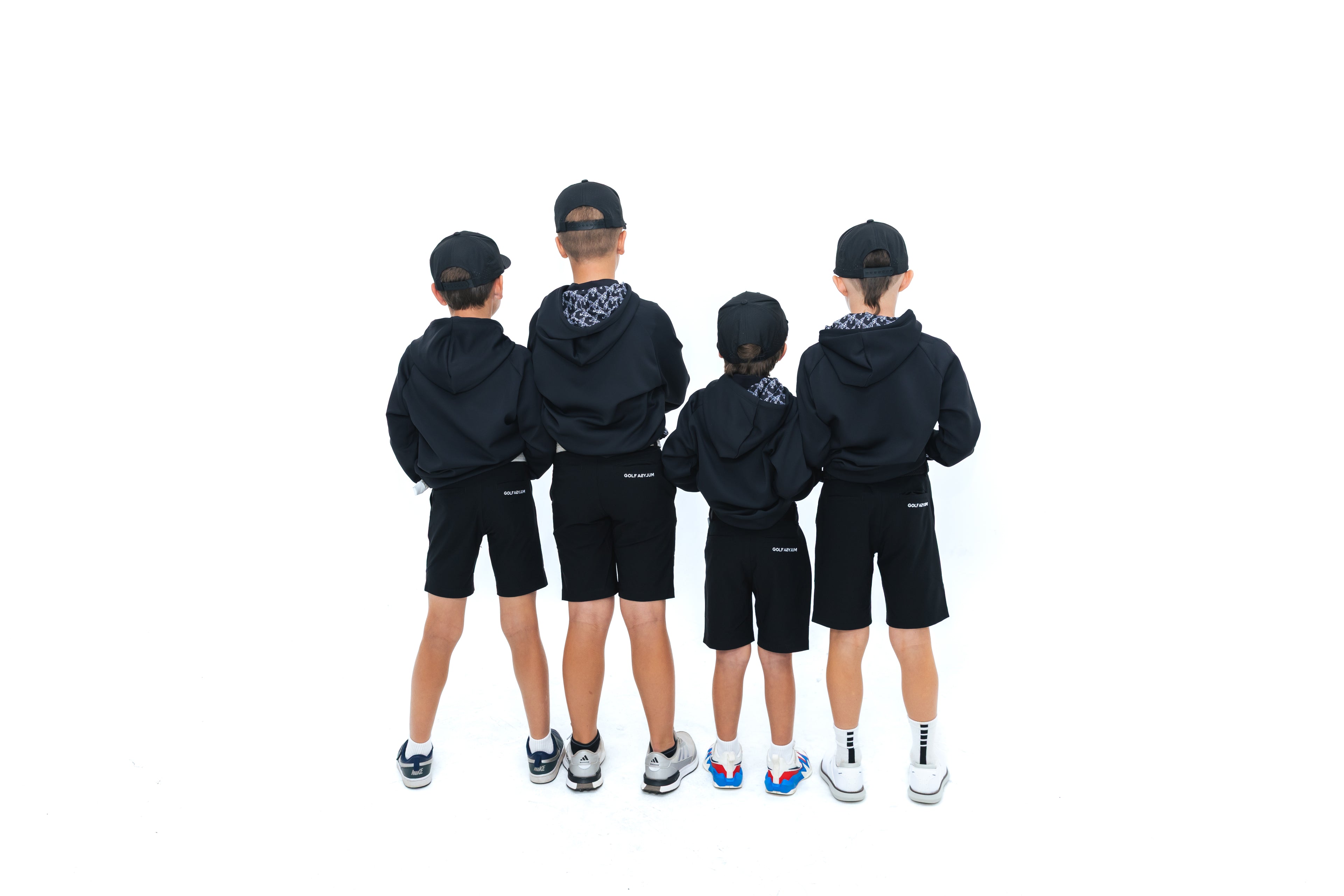 GOLF ASYLUM -  Jr 5150 Hoodie (Black/White)