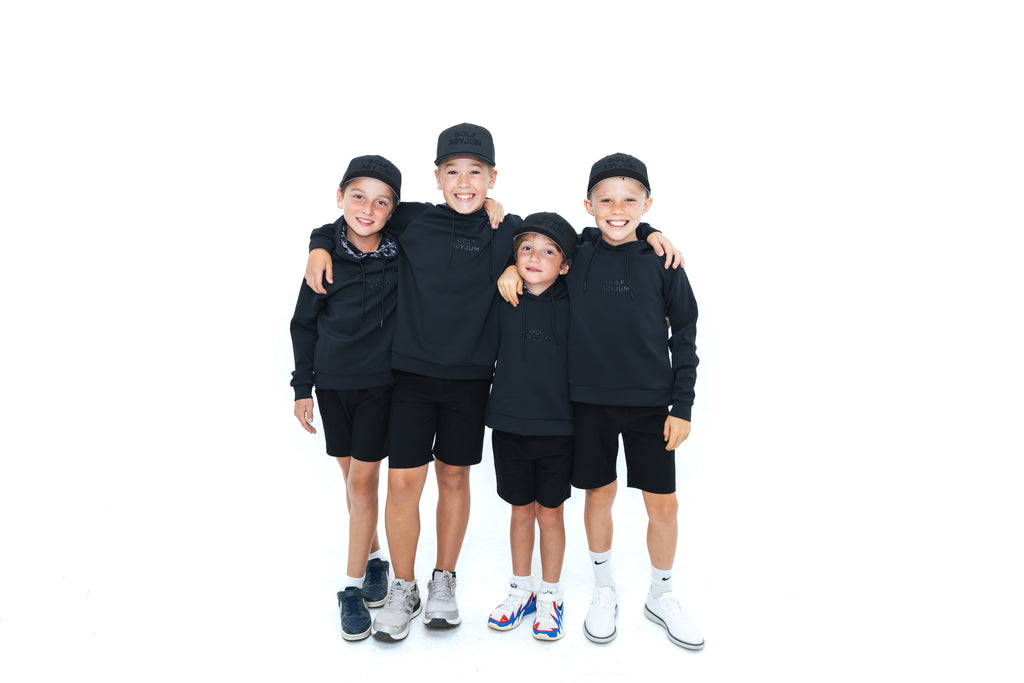 GOLF ASYLUM -  Jr 5150 Hoodie (Black/White)
