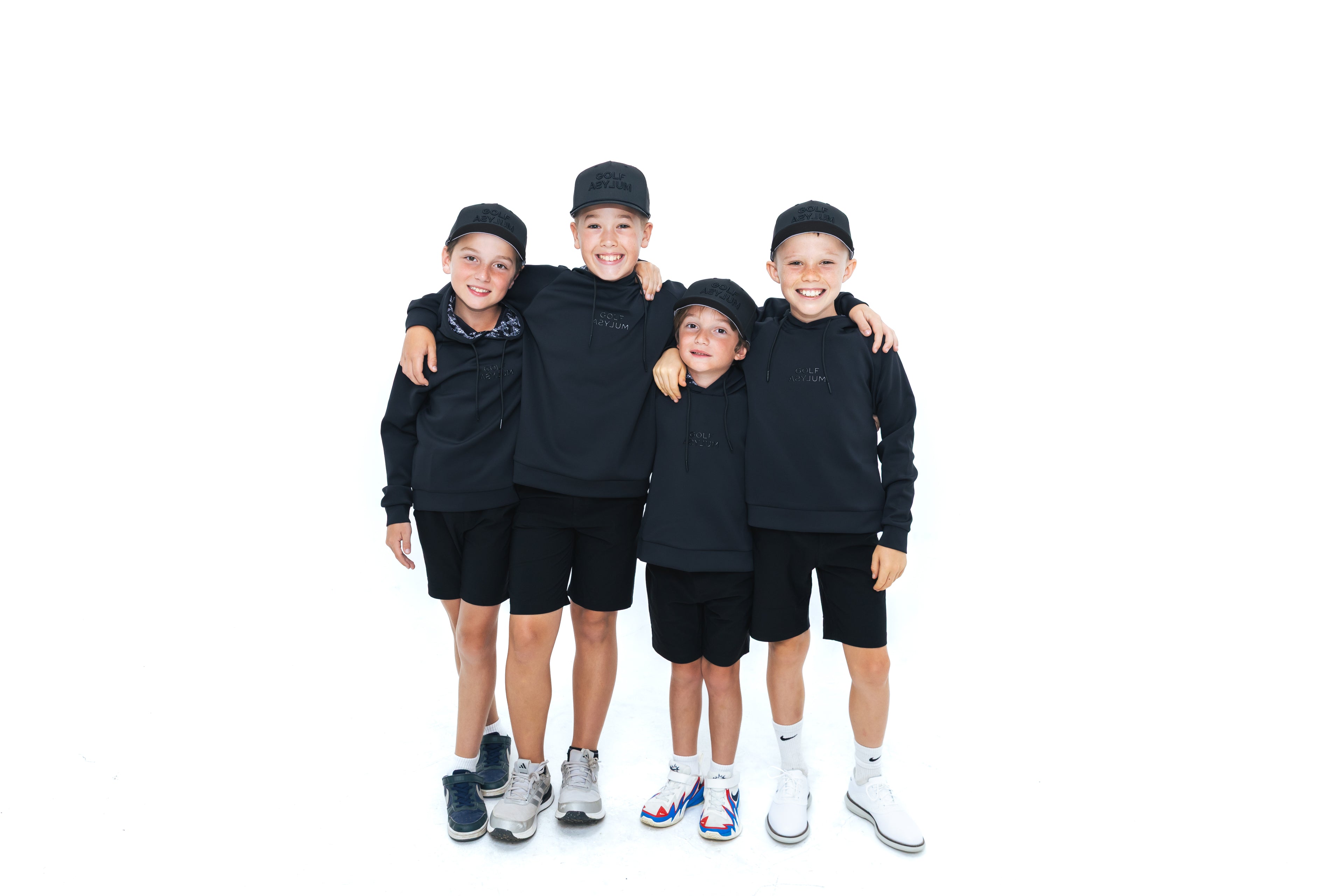 GOLF ASYLUM -  Jr 5150 Hoodie (Black/White)