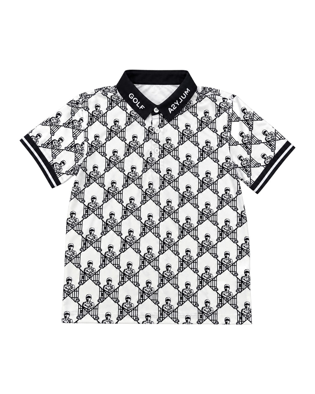Jr escape artist polo white black