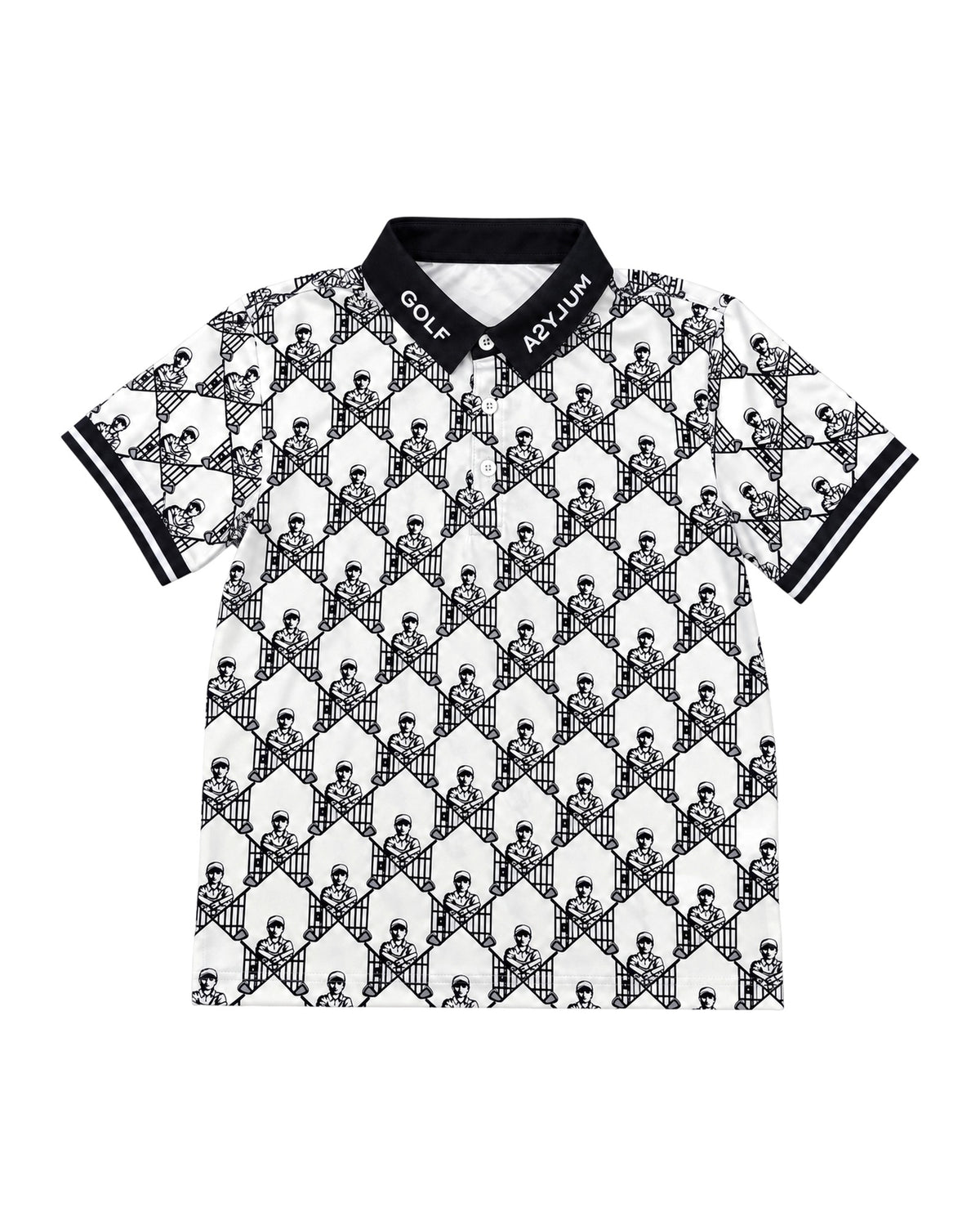 Jr escape artist polo white black